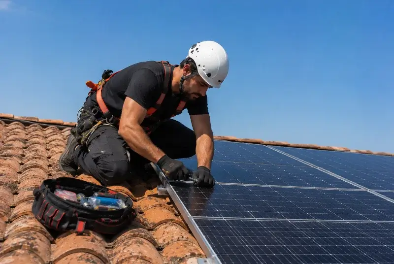 Maintenance et monitoring de panneaux solaires à Castellet-en-Luberon